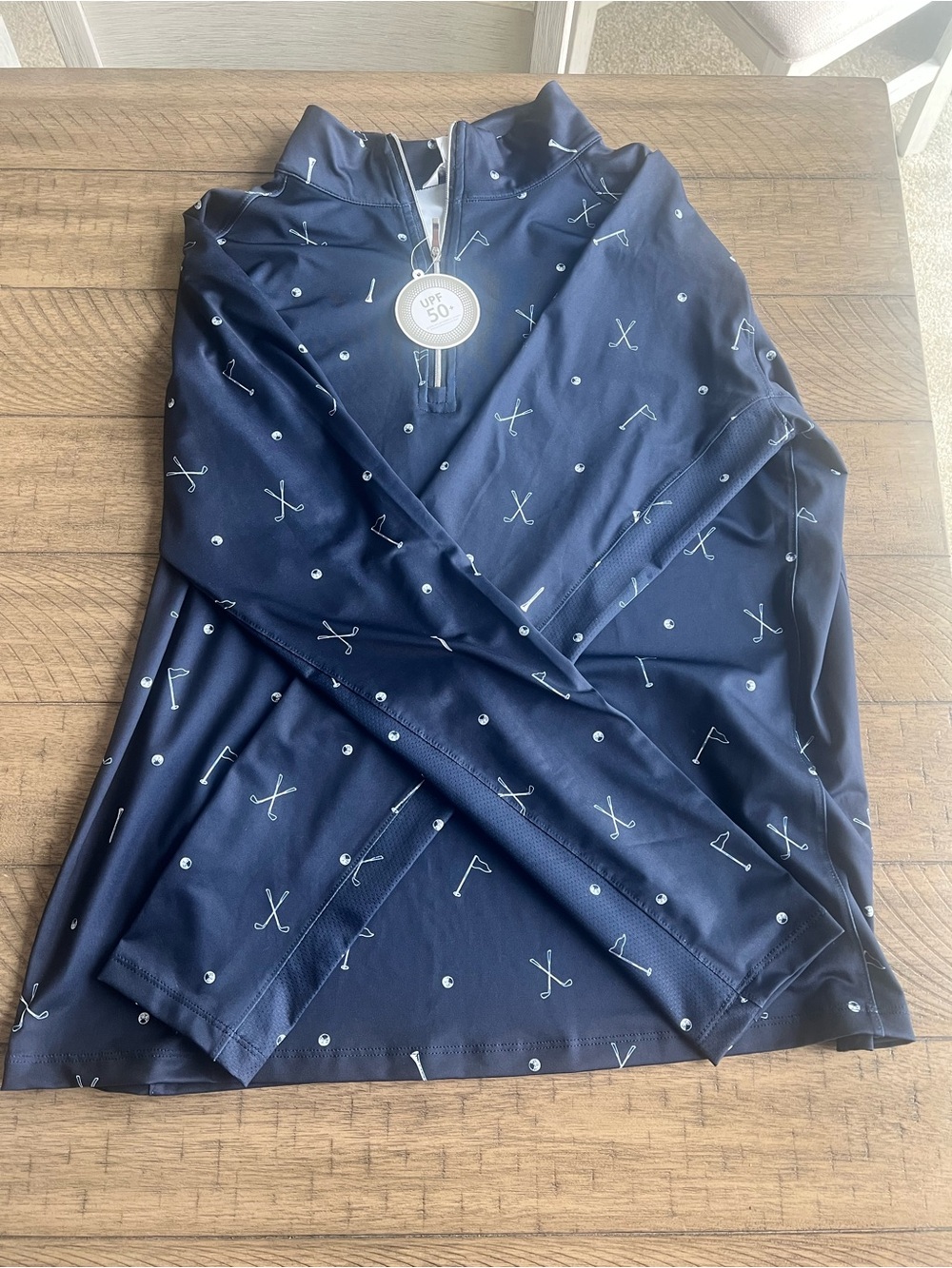 Lady Hagen NWT Navy Golf Quarter Zip Pullover UPF 50% Women’s XL